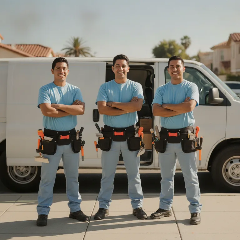Ladrilhador equipe em Cabo Frio